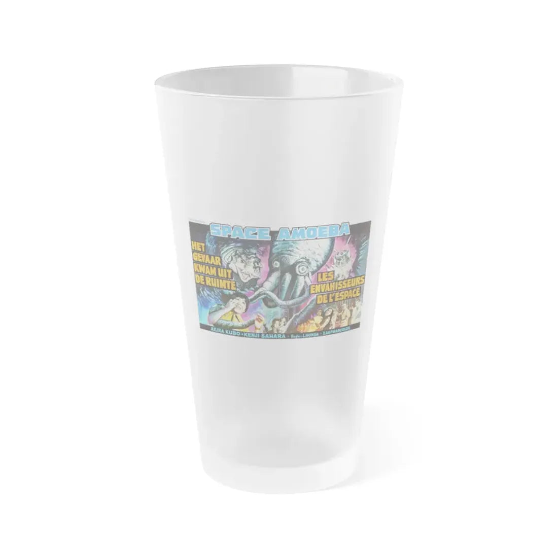 YOG MONSTER FROM SPACE (BELGIAN) 1970 Movie Poster - Frosted Pint Glass 16oz Default Title - Go Mug Yourself
