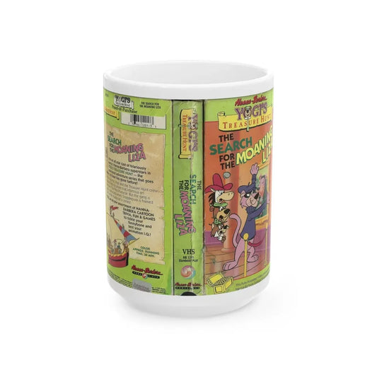 YOGIS TREASURE HUNT THE SEARCH FOR THE MOANING LIZA (VHS COVER) - White Coffee Mug 15oz - Go Mug Yourself