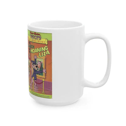 YOGIS TREASURE HUNT THE SEARCH FOR THE MOANING LIZA (VHS COVER) - White Coffee Mug - Go Mug Yourself