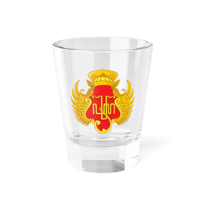 Yogyakarta Sultanate Hamengkubhuwono X Emblem (Indonesia) (Coat of Arms) Shot Glass 1.5oz 1.5oz - Go Mug Yourself