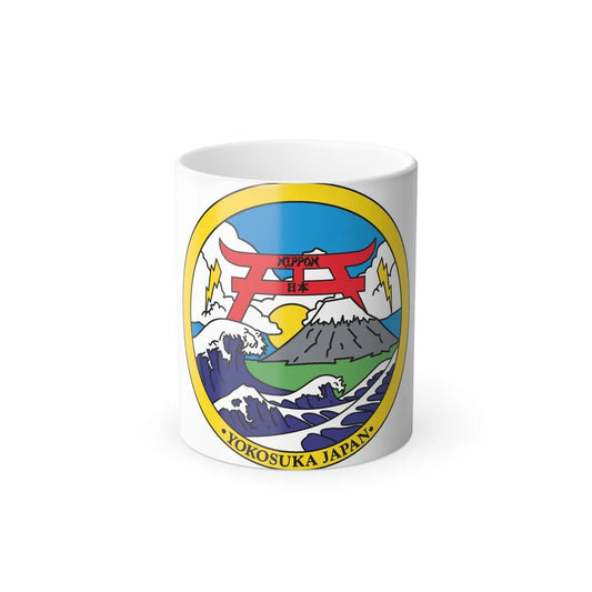 Yokosuka Japan NAVPACMETOFAC (U.S. Navy) Color Changing Mug 11oz-11oz-Go Mug Yourself