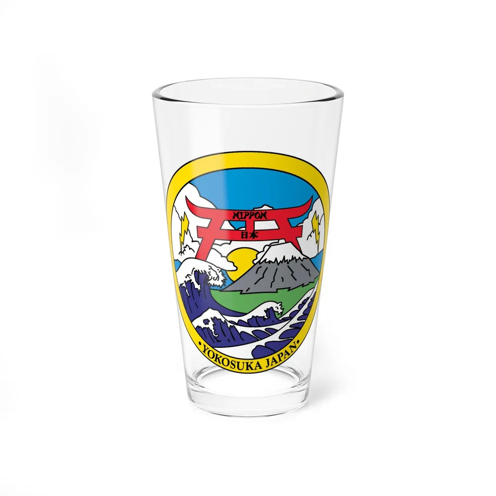 Yokosuka Japan NAVPACMETOFAC (U.S. Navy) Pint Glass 16oz-16oz-Go Mug Yourself