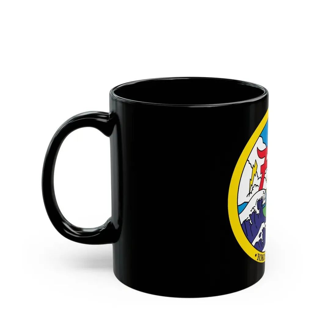 Yokosuka Japan NAVPACMETOFAC (U.S. Navy) Black Coffee Mug - Go Mug Yourself