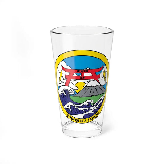 Yokosuka Japan NAVPACMETOFAC (U.S. Navy) Pint Glass 16oz 16oz - Go Mug Yourself