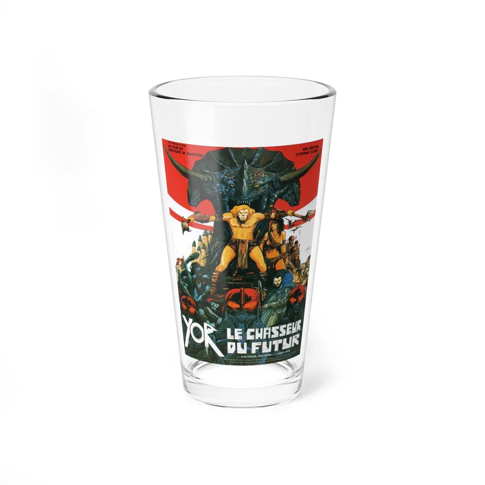 YOR THE HUNTER FROM THE FUTURE 1983 Movie Poster - Pint Glass 16oz-16oz-Go Mug Yourself