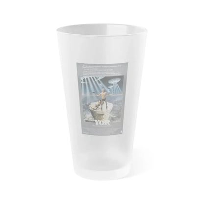 YOR THE HUNTER FROM THE FUTURE (2) 1983 Movie Poster - Frosted Pint Glass 16oz Default Title - Go Mug Yourself