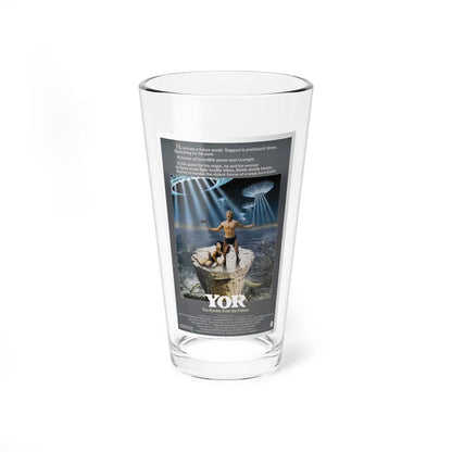 YOR THE HUNTER FROM THE FUTURE (2) 1983 Movie Poster - Pint Glass 16oz-16oz-Go Mug Yourself