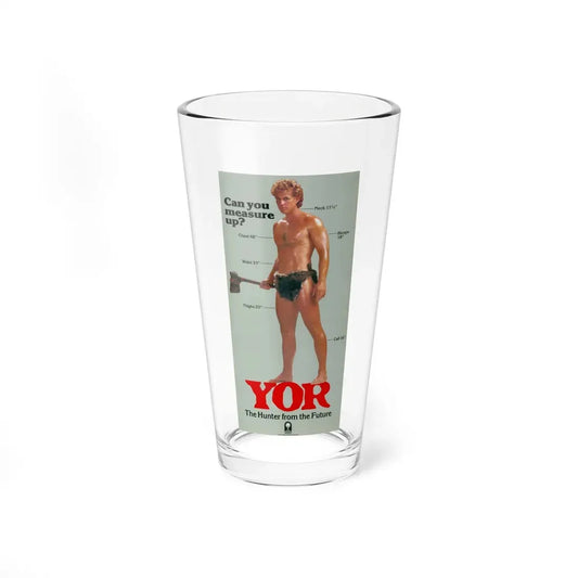 YOR THE HUNTER FROM THE FUTURE (3) 1983 Movie Poster - Pint Glass 16oz 16oz - Go Mug Yourself
