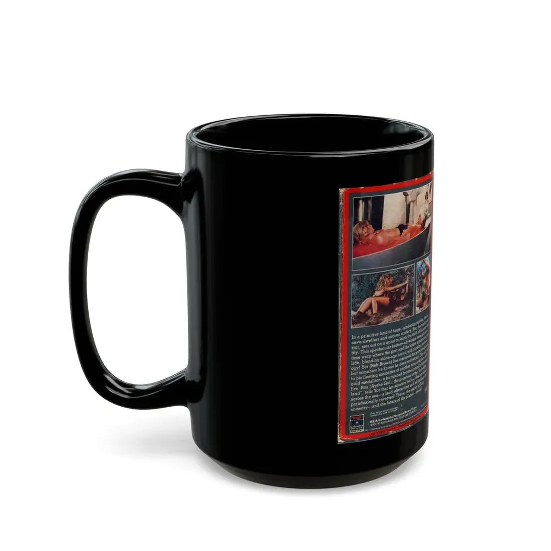 YOR THE HUNTER FROM THE FUTURE (VHS COVER) - Black Coffee Mug - Go Mug Yourself