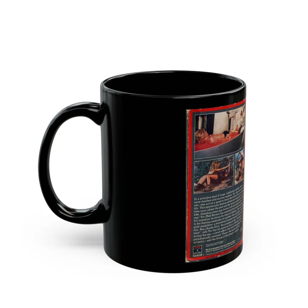 YOR THE HUNTER FROM THE FUTURE (VHS COVER) - Black Coffee Mug-Go Mug Yourself