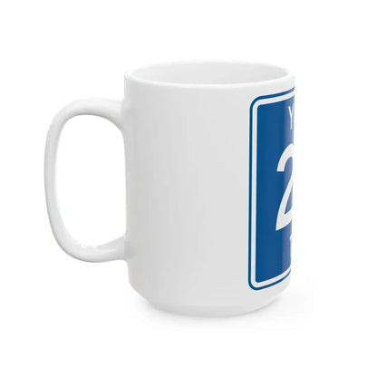 York Township Route 23 Medina County Ohio (Ohio) (Road Sign) White Coffee Mug - Go Mug Yourself