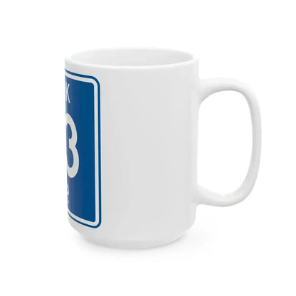 York Township Route 23 Medina County Ohio (Ohio) (Road Sign) White Coffee Mug - Go Mug Yourself