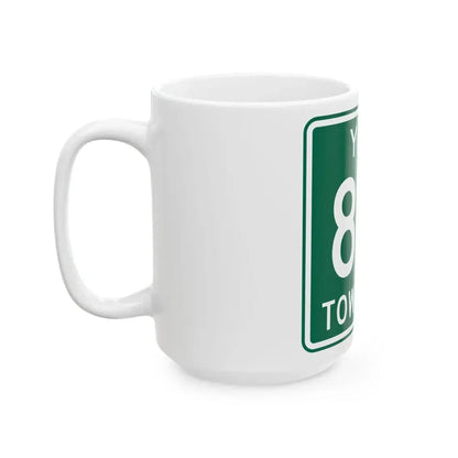 York Township Route 817 Morgan County Ohio (Ohio) (Road Sign) White Coffee Mug - Go Mug Yourself