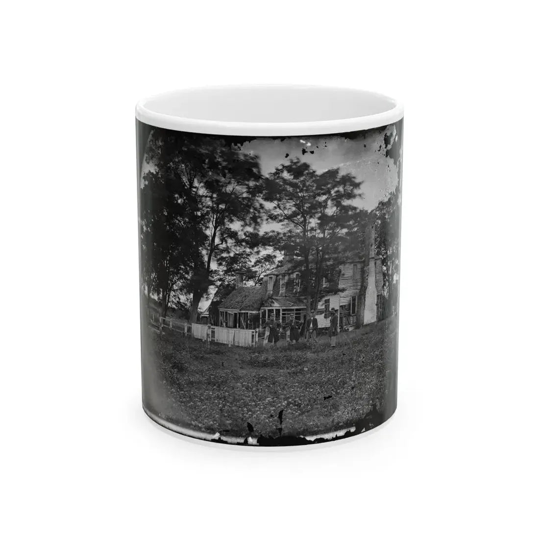 Yorktown, Va. Augustine Moore House, In Which Lord Cornwallis Signed The Capitulation Of 1781 (U.S. Civil War) White Coffee Mug 11oz - Go Mug Yourself