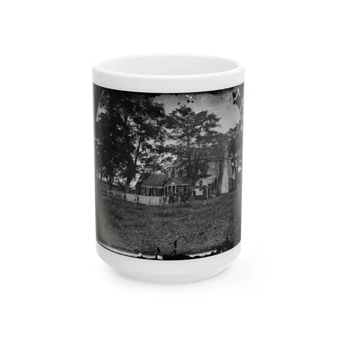 Yorktown, Va. Augustine Moore House, In Which Lord Cornwallis Signed The Capitulation Of 1781 (U.S. Civil War) White Coffee Mug 15oz - Go Mug Yourself