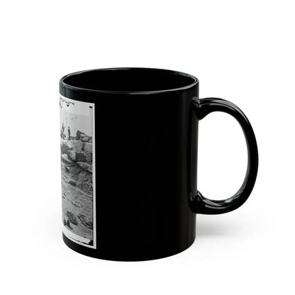 Yorktown, Va. Confederate Fortifications Reinforced With Bales Of Cotton (U.S. Civil War) Black Coffee Mug - Go Mug Yourself