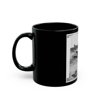 Yorktown, Va. Confederate Fortifications Reinforced With Bales Of Cotton (U.S. Civil War) Black Coffee Mug - Go Mug Yourself