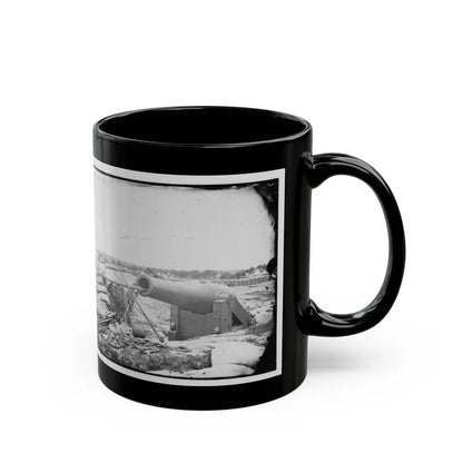 Yorktown, Va. Confederate Fortifications, With Large Gun (U.S. Civil War) Black Coffee Mug - Go Mug Yourself