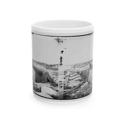 Yorktown, Va. Confederate Fortifications, With Large Gun (U.S. Civil War) White Coffee Mug 11oz - Go Mug Yourself