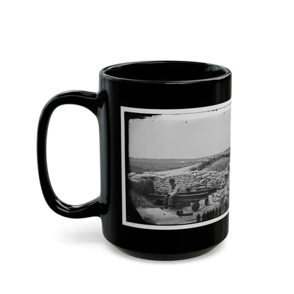 Yorktown, Va. Confederate Sandbag Fortifications (U.S. Civil War) Black Coffee Mug - Go Mug Yourself