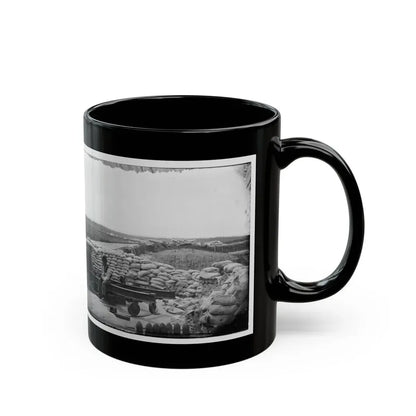Yorktown, Va. Confederate Sandbag Fortifications (U.S. Civil War) Black Coffee Mug - Go Mug Yourself