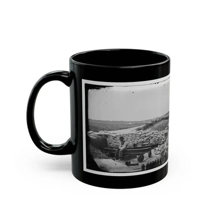 Yorktown, Va. Confederate Sandbag Fortifications (U.S. Civil War) Black Coffee Mug - Go Mug Yourself