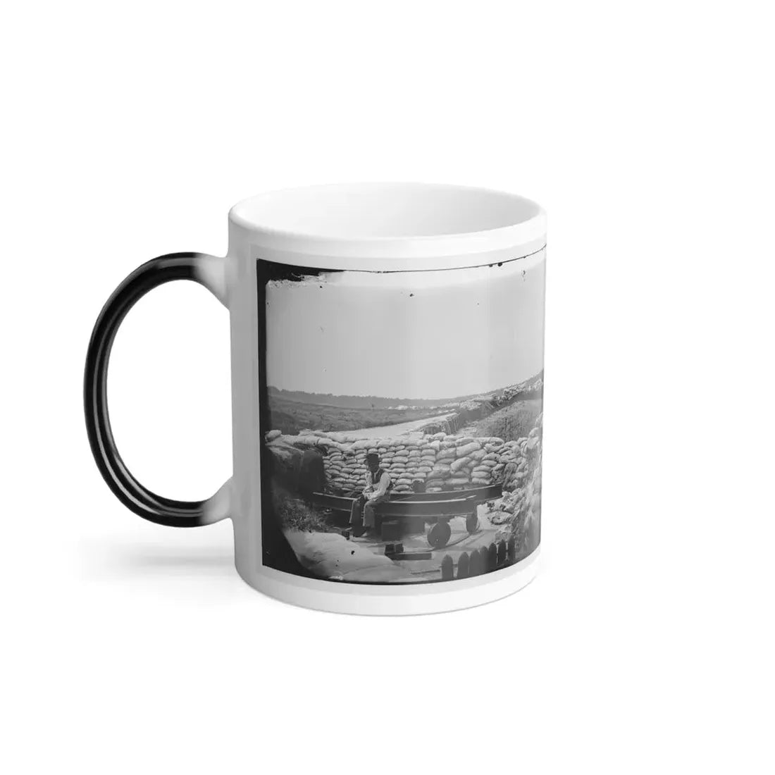 Yorktown, Va. Confederate Sandbag Fortifications (U.S. Civil War) Color Changing Coffee Mug 11oz - Go Mug Yourself