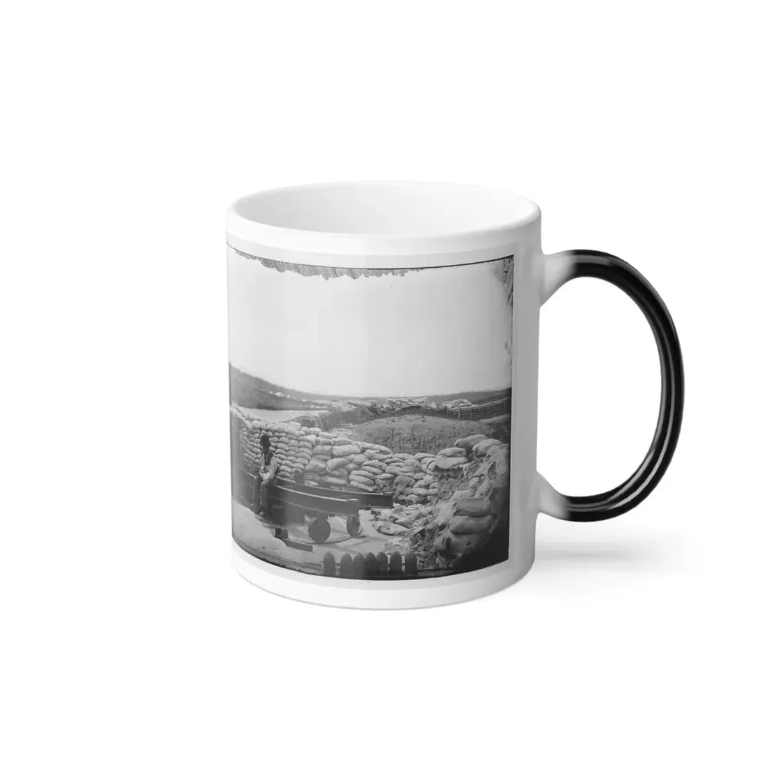 Yorktown, Va. Confederate Sandbag Fortifications (U.S. Civil War) Color Changing Coffee Mug 11oz - Go Mug Yourself