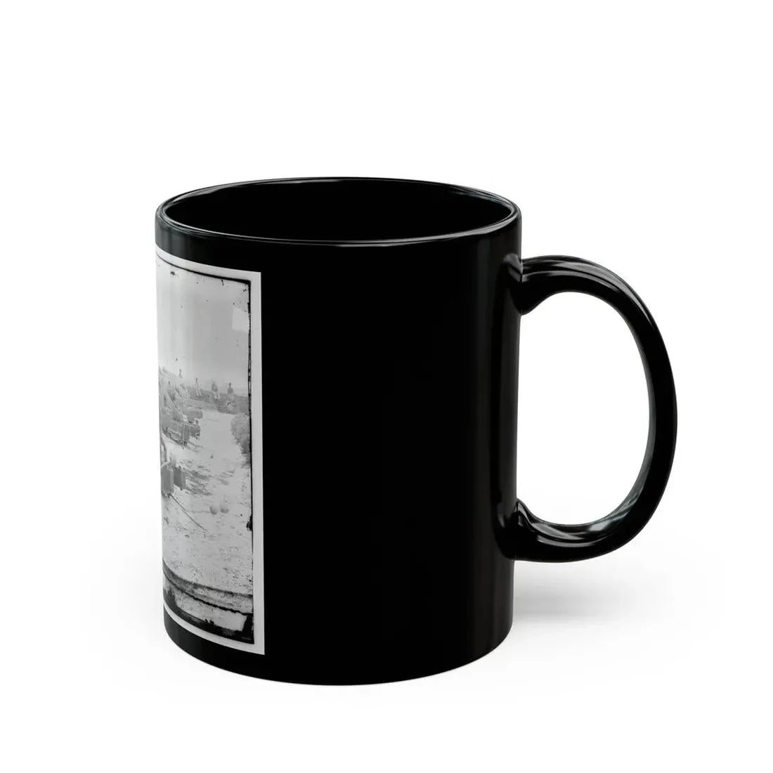 Yorktown, Va. Confederate Water Battery Magruder, With Rodman Smooth-Bore Siege Guns (U.S. Civil War) Black Coffee Mug - Go Mug Yourself