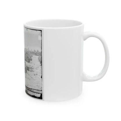 Yorktown, Va. Confederate Water Battery Magruder, With Rodman Smooth-Bore Siege Guns (U.S. Civil War) White Coffee Mug - Go Mug Yourself
