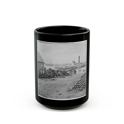 Yorktown, Va. Embarkation For White House Landing, Va. (U.S. Civil War) Black Coffee Mug 15oz - Go Mug Yourself