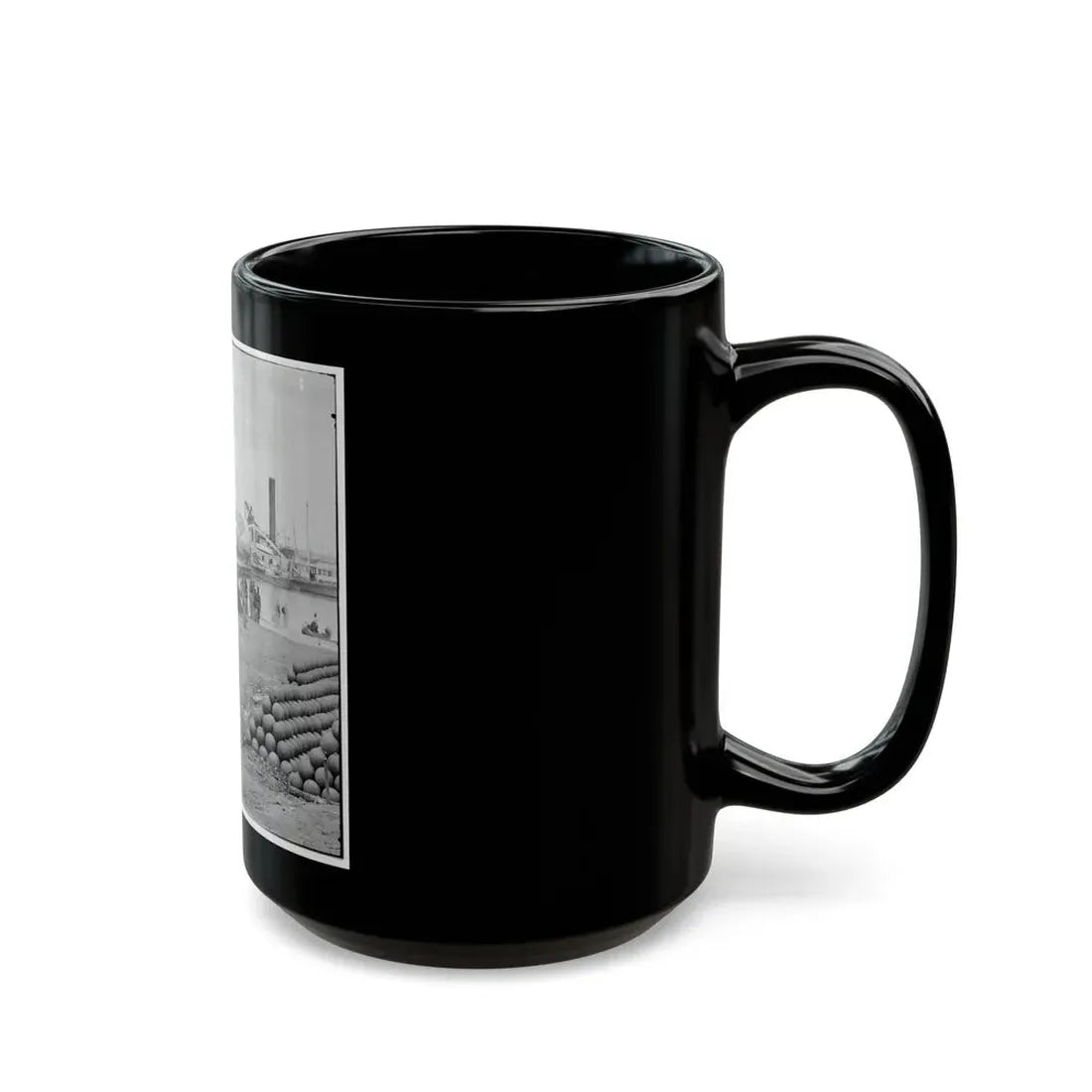 Yorktown, Va. Embarkation For White House Landing, Va. (U.S. Civil War) Black Coffee Mug - Go Mug Yourself