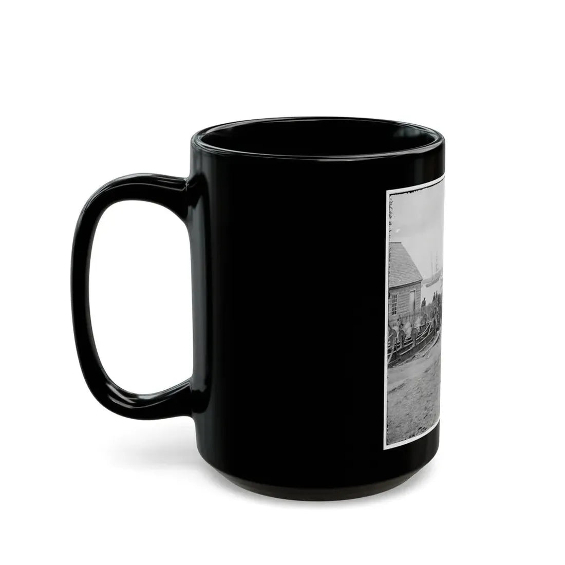 Yorktown, Va. Embarkation For White House Landing, Va. (U.S. Civil War) Black Coffee Mug - Go Mug Yourself