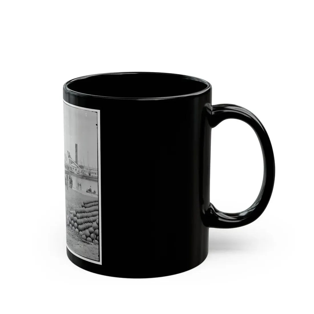 Yorktown, Va. Embarkation For White House Landing, Va. (U.S. Civil War) Black Coffee Mug - Go Mug Yourself