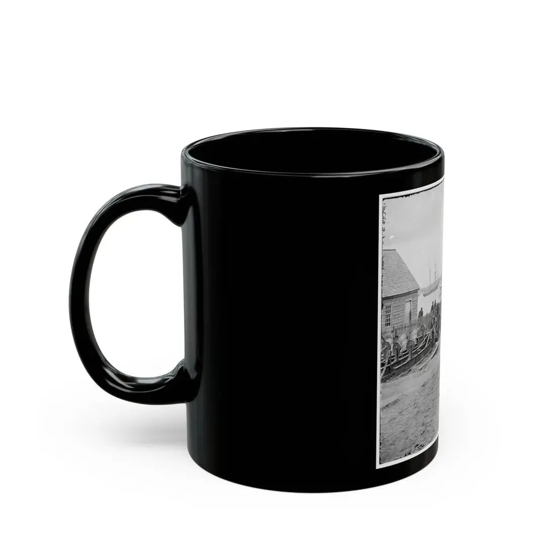 Yorktown, Va. Embarkation For White House Landing, Va. (U.S. Civil War) Black Coffee Mug - Go Mug Yourself