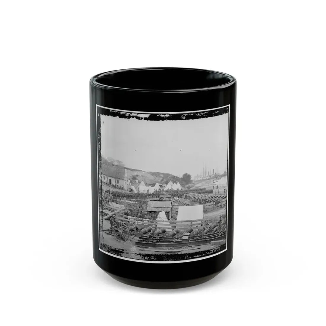Yorktown, Va. Federal Artillery Park (U.S. Civil War) Black Coffee Mug 15oz - Go Mug Yourself