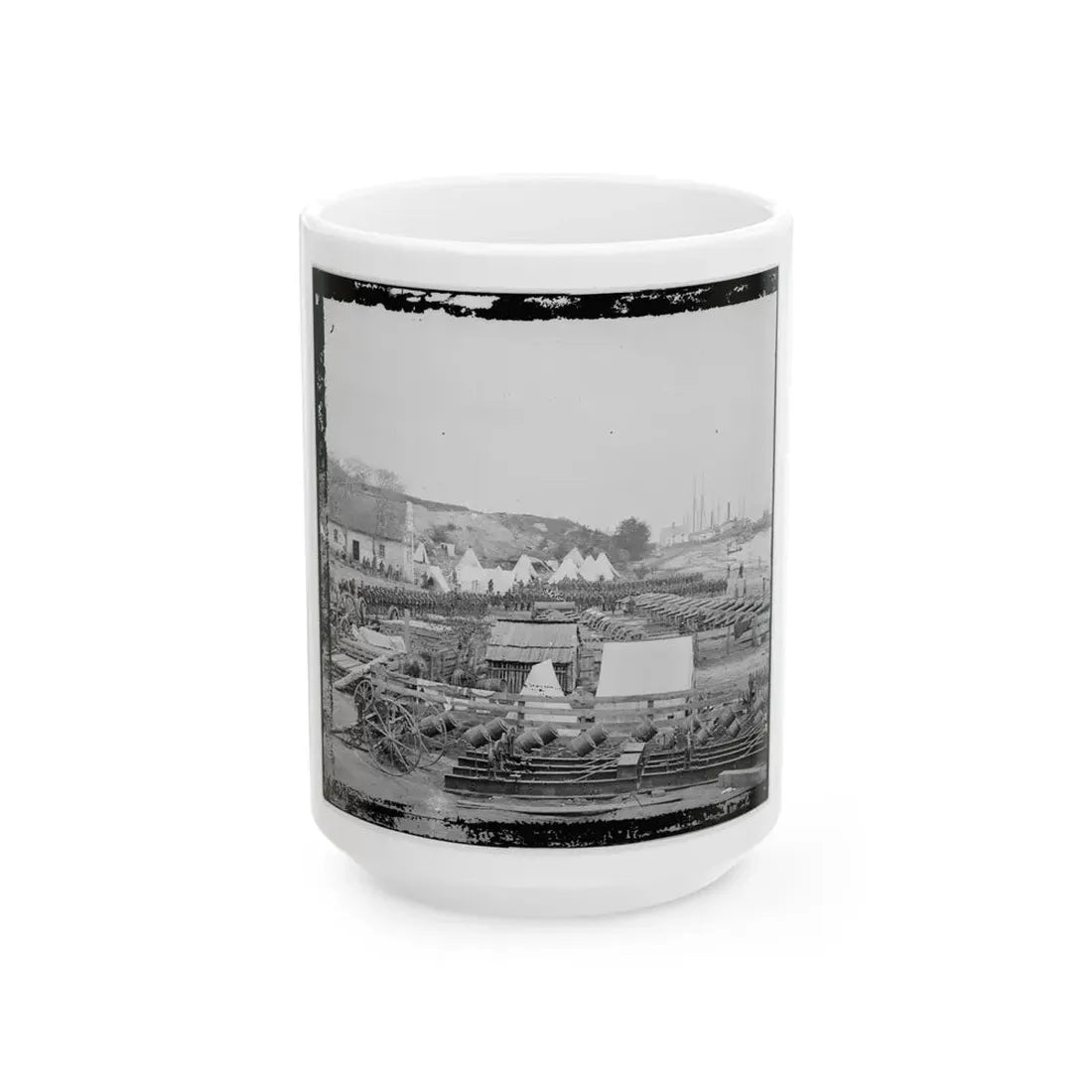 Yorktown, Va. Federal Artillery Park (U.S. Civil War) White Coffee Mug 15oz - Go Mug Yourself