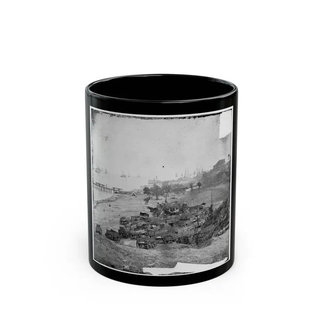 Yorktown, Va. Federal Wagon Park (U.S. Civil War) Black Coffee Mug 11oz - Go Mug Yourself