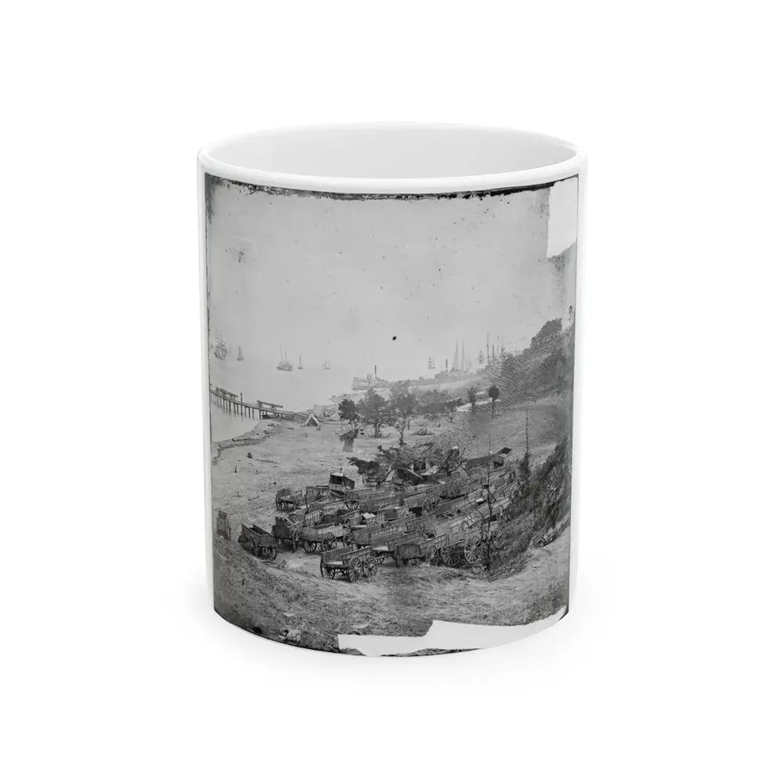 Yorktown, Va. Federal Wagon Park (U.S. Civil War) White Coffee Mug 11oz - Go Mug Yourself
