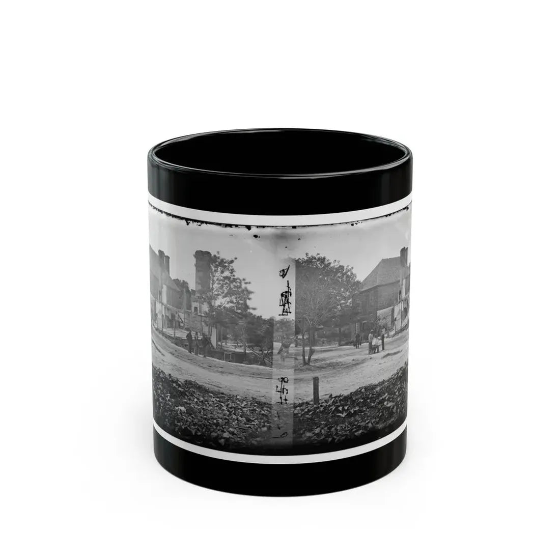 Yorktown, Va. Headquarters Of Gen. John B. Magruder (U.S. Civil War) Black Coffee Mug 11oz - Go Mug Yourself