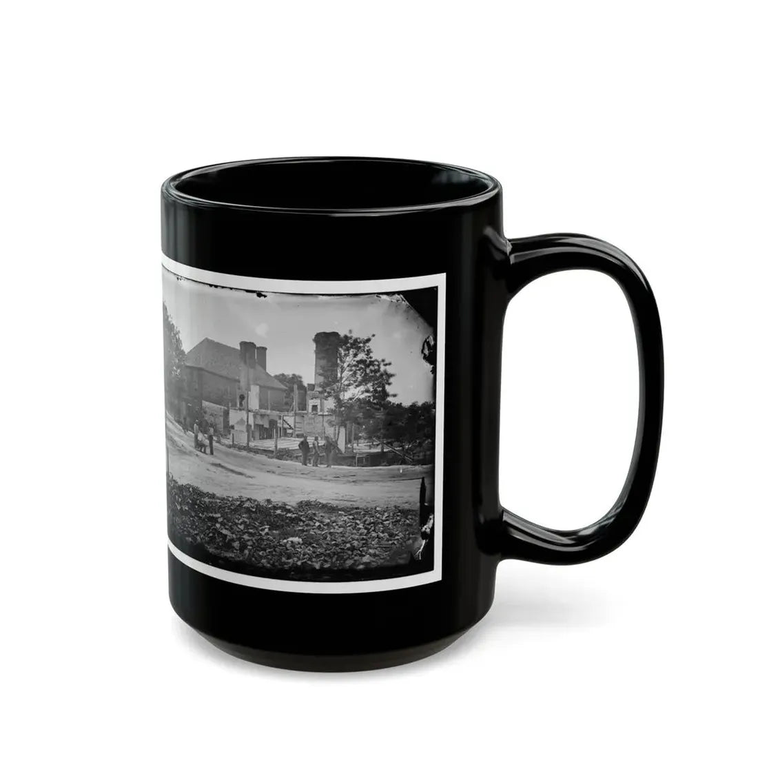 Yorktown, Va. Headquarters Of Gen. John B. Magruder (U.S. Civil War) Black Coffee Mug - Go Mug Yourself