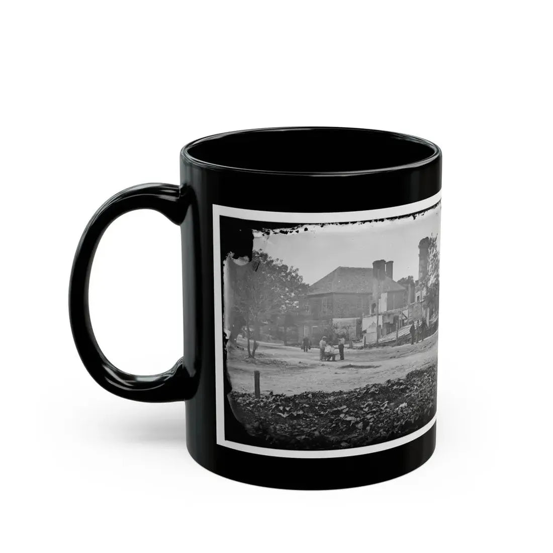 Yorktown, Va. Headquarters Of Gen. John B. Magruder (U.S. Civil War) Black Coffee Mug - Go Mug Yourself