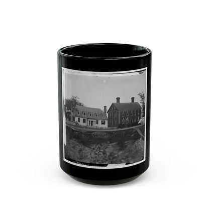 Yorktown, Va. Thomas Nelson House (Right), Used As A Hospital; In 1781 Used As A Headquarters By Lord Cornwallis (U.S. Civil War) Black Coffee Mug 15oz - Go Mug Yourself