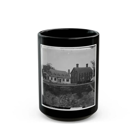 Yorktown, Va. Thomas Nelson House (Right), Used As A Hospital; In 1781 Used As A Headquarters By Lord Cornwallis (U.S. Civil War) Black Coffee Mug 15oz - Go Mug Yourself