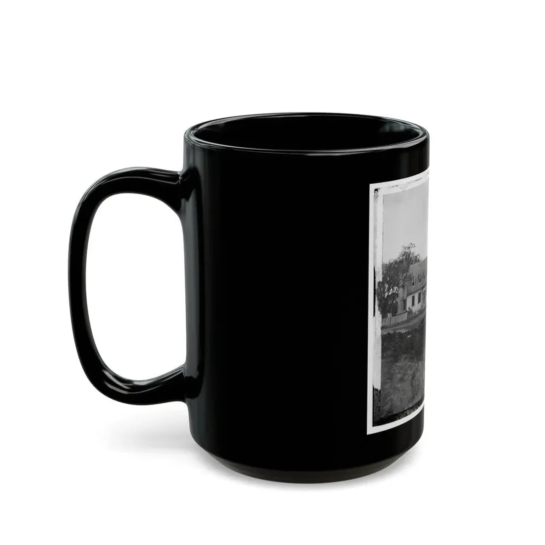 Yorktown, Va. Thomas Nelson House (Right), Used As A Hospital; In 1781 Used As A Headquarters By Lord Cornwallis (U.S. Civil War) Black Coffee Mug - Go Mug Yourself