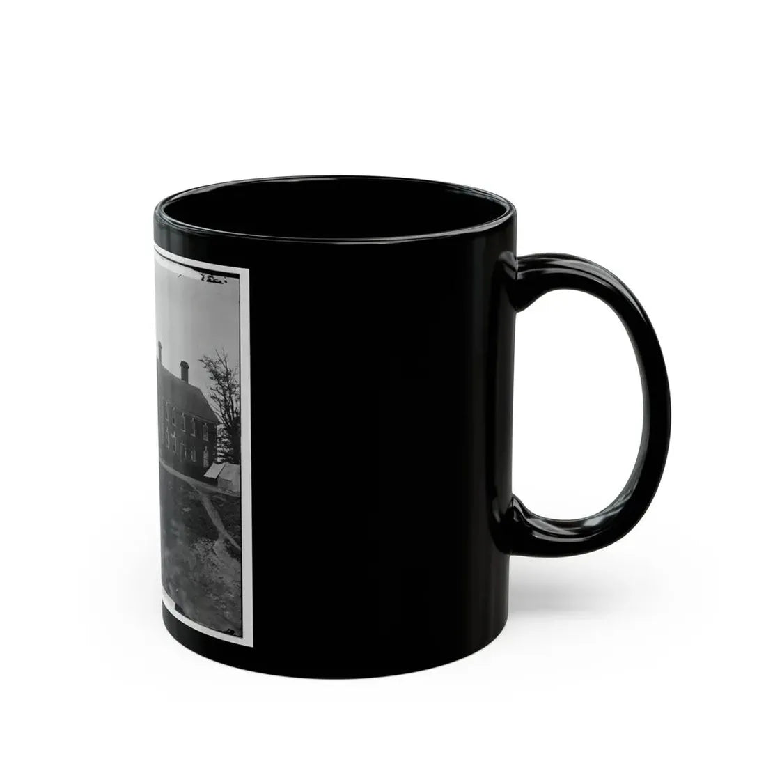 Yorktown, Va. Thomas Nelson House (Right), Used As A Hospital; In 1781 Used As A Headquarters By Lord Cornwallis (U.S. Civil War) Black Coffee Mug - Go Mug Yourself