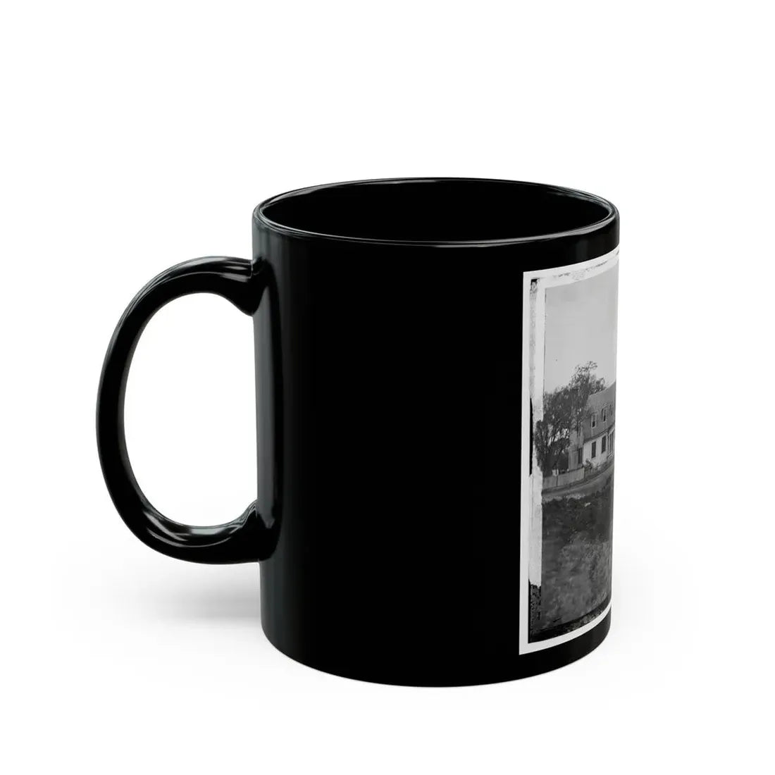 Yorktown, Va. Thomas Nelson House (Right), Used As A Hospital; In 1781 Used As A Headquarters By Lord Cornwallis (U.S. Civil War) Black Coffee Mug - Go Mug Yourself