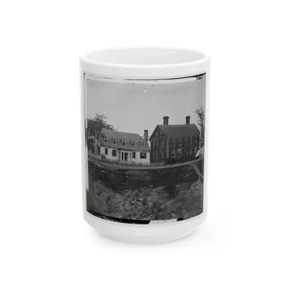 Yorktown, Va. Thomas Nelson House (Right), Used As A Hospital; In 1781 Used As A Headquarters By Lord Cornwallis (U.S. Civil War) White Coffee Mug 15oz - Go Mug Yourself
