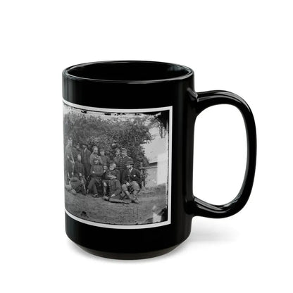 Yorktown, Va., Vicinity. Gen. Randolph B. Marcy, Officers, And Friends At Camp Winfield Scott (U.S. Civil War) Black Coffee Mug - Go Mug Yourself