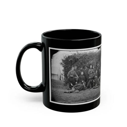 Yorktown, Va., Vicinity. Gen. Randolph B. Marcy, Officers, And Friends At Camp Winfield Scott (U.S. Civil War) Black Coffee Mug - Go Mug Yourself